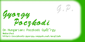 gyorgy poczkodi business card